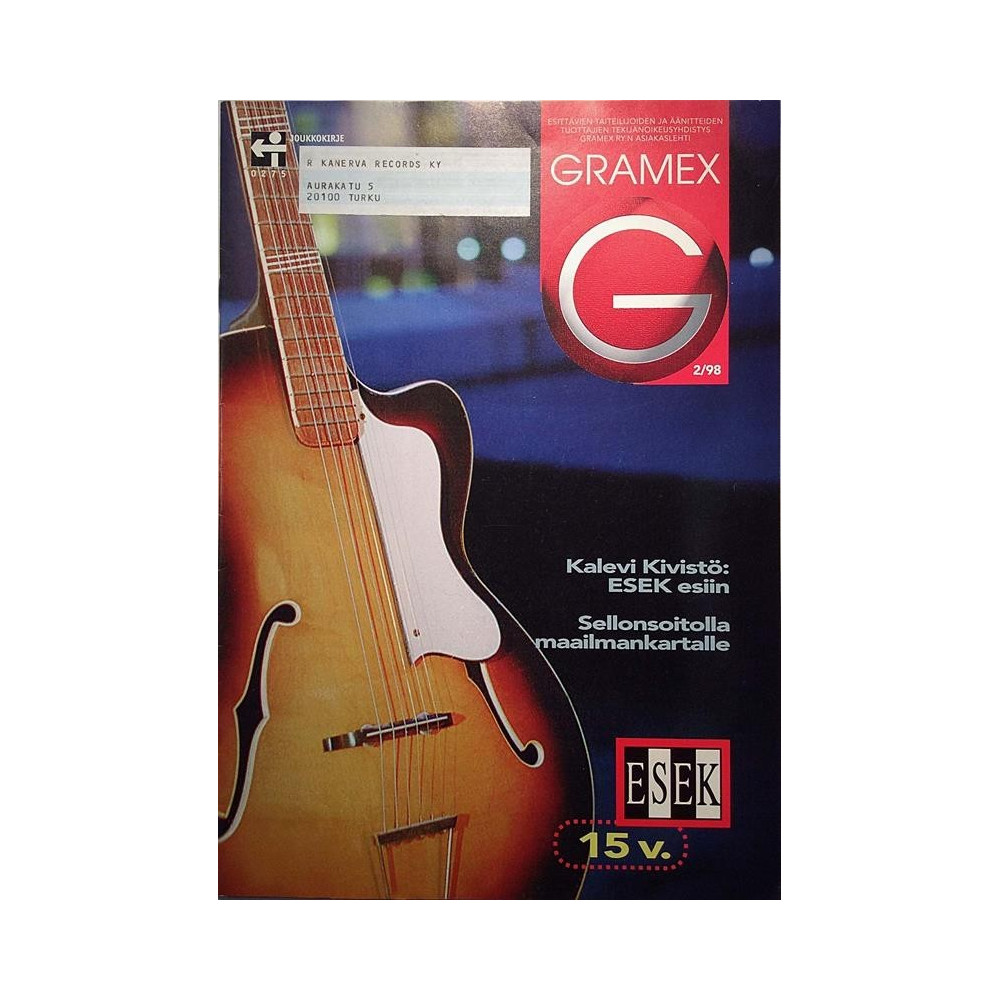 Gramex : ESEK 15v. Sellonsoitolla maailmankartalle - used magazine