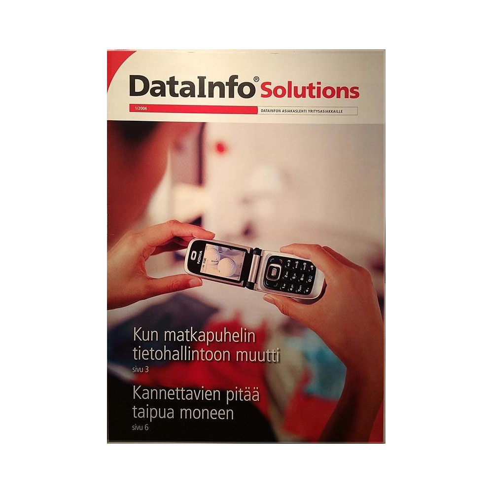 DataInfo Solutions : Kun matkapuhelin tietohallintoon muutti - used magazine