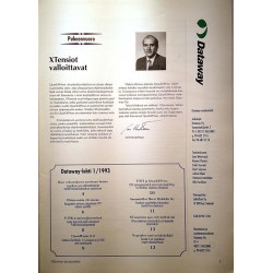 Dataway asiakaslehti : ClarisWorlk 2.0 - used magazine