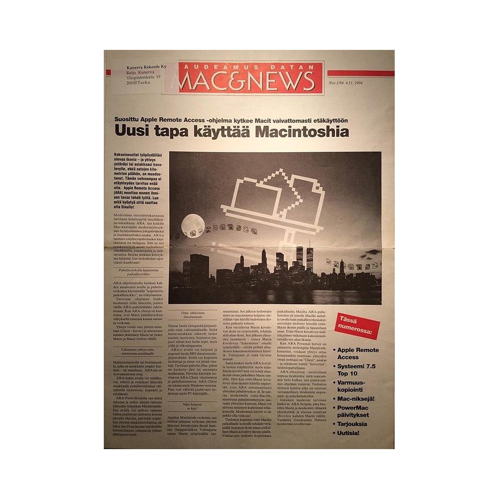 Gaydeamus Datan Mac & News : Uusi tapa käyttää Macintoshia - used magazine