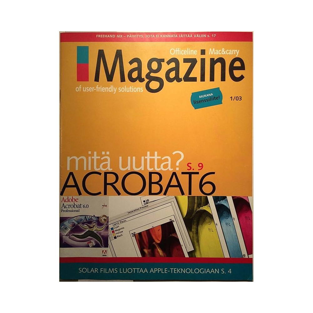 Mac & Carry Magazine : mitä uutta? Acrobat 6 - used magazine
