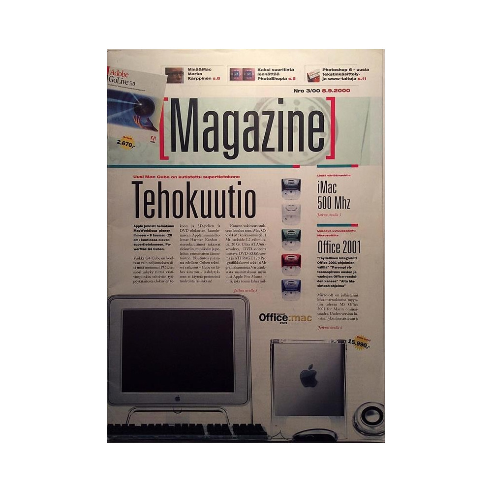 Mac & Carry Magazine : Tehokuutio G4 Cube - used magazine