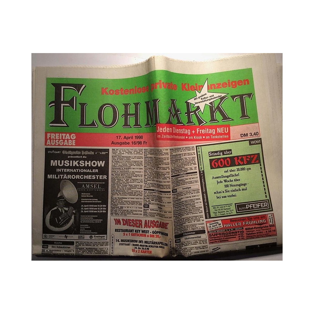 Flohmarkt : Saksalainen myynti-ilmoituslehti - used magazine