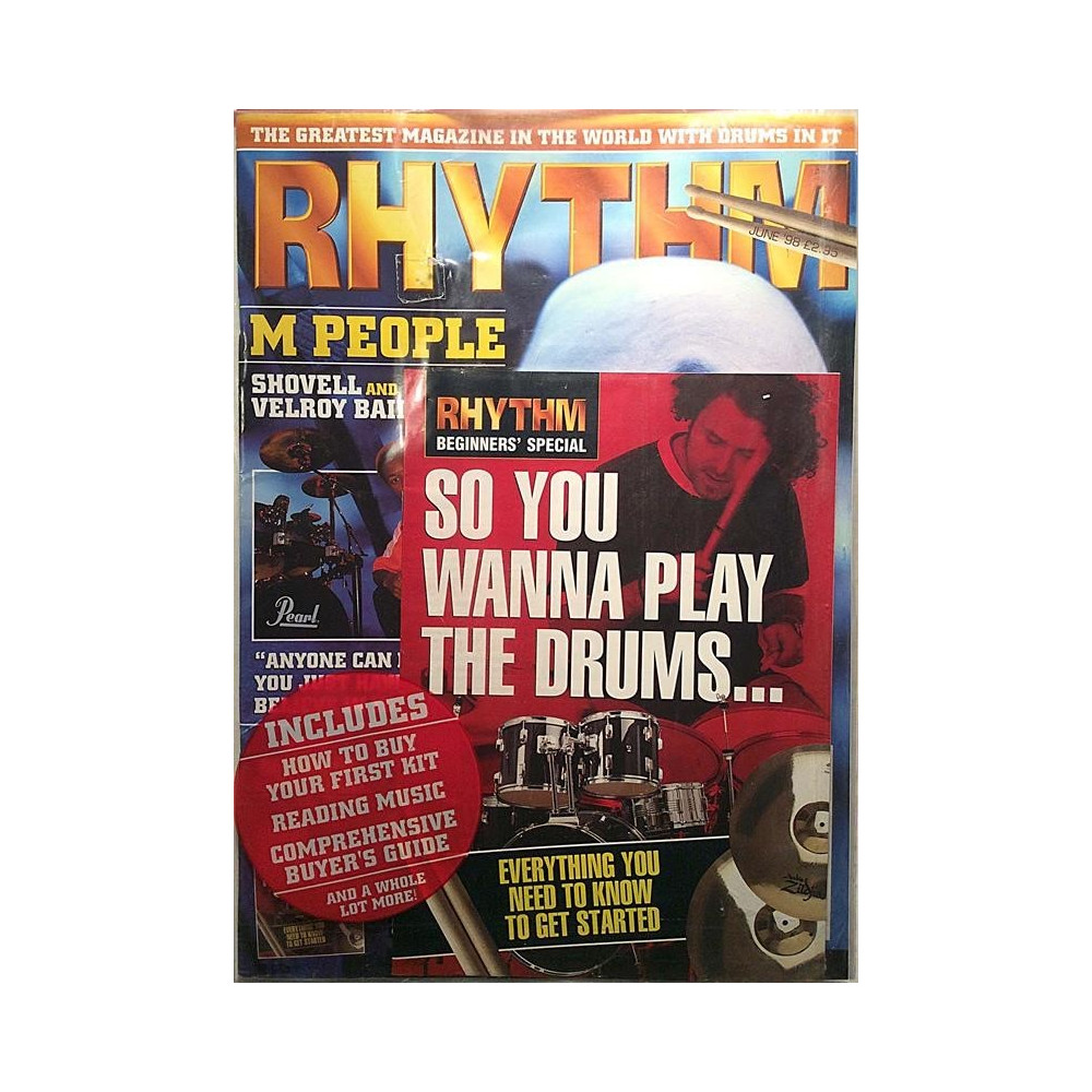 Rhythm : + lisä kirjanen So You Wanna Play The Drums... - used magazine