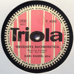 Kaiser Karl 1957 T 4295 Tervehdys Vaduz’sista / Tervehdys Buchberg’ista stenkaka 78-varvare