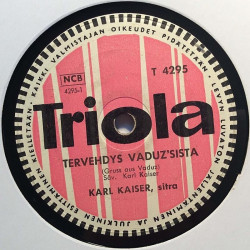Kaiser Karl 1957 T 4295 Tervehdys Vaduz’sista / Tervehdys Buchberg’ista stenkaka 78-varvare
