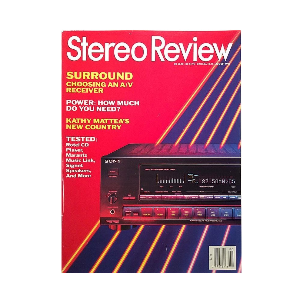 Stereo Review : Kathy Mattea, Surround choosing A/V receiver - begagnade magazine audio hi-fi