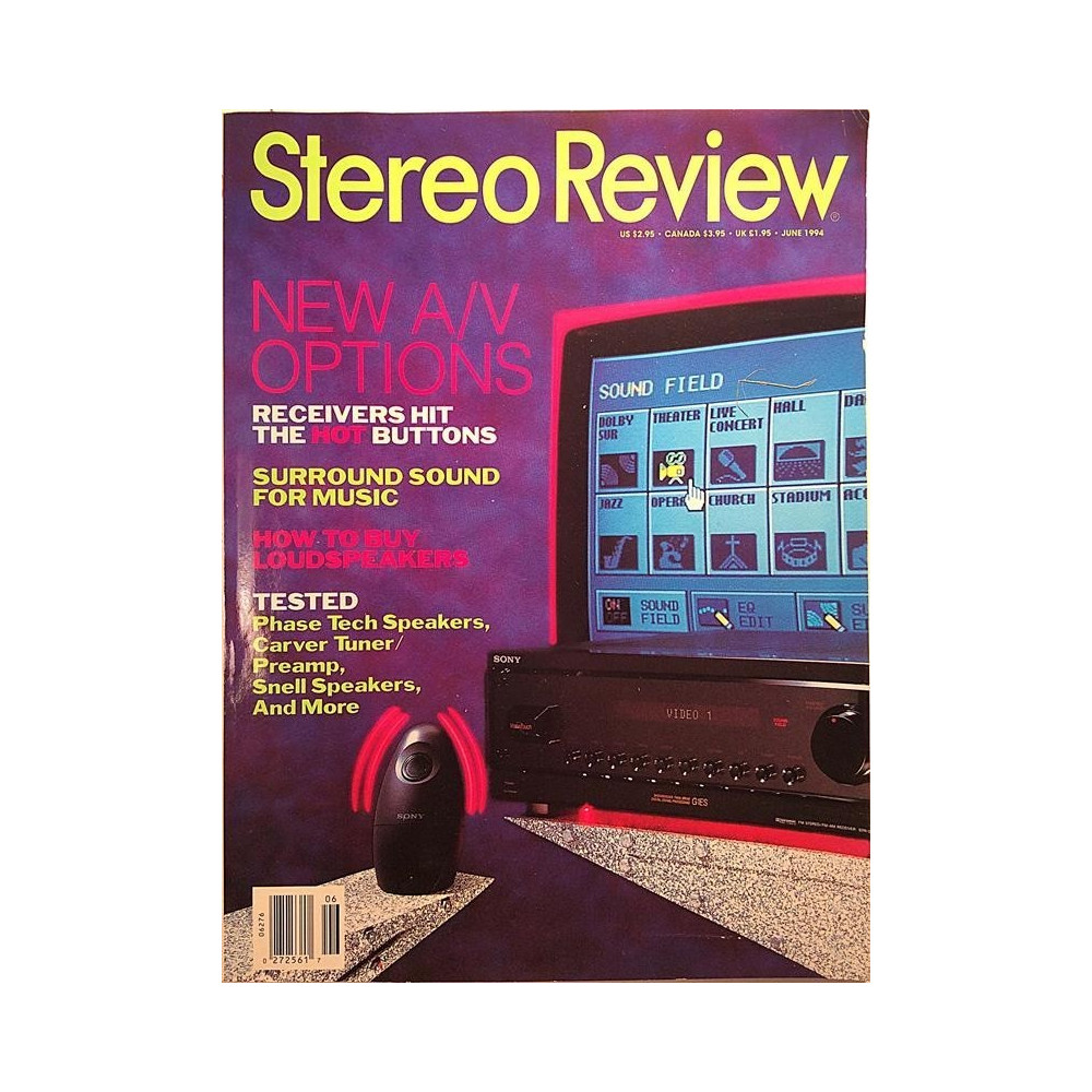 Stereo Review : New A/V options, how to buy loudspeakers - used magazine audio hi-fi