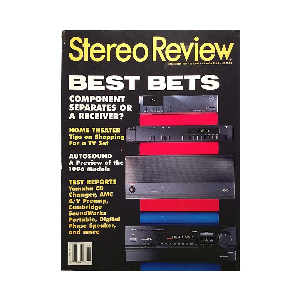 Stereo Review : Best Bets component separates or a Receiver - used magazine audio hi-fi