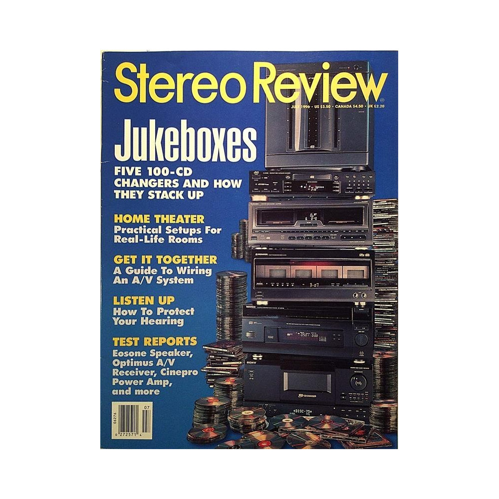 Stereo Review : Jukeboxes five 100-cd changers - begagnade magazine audio hi-fi