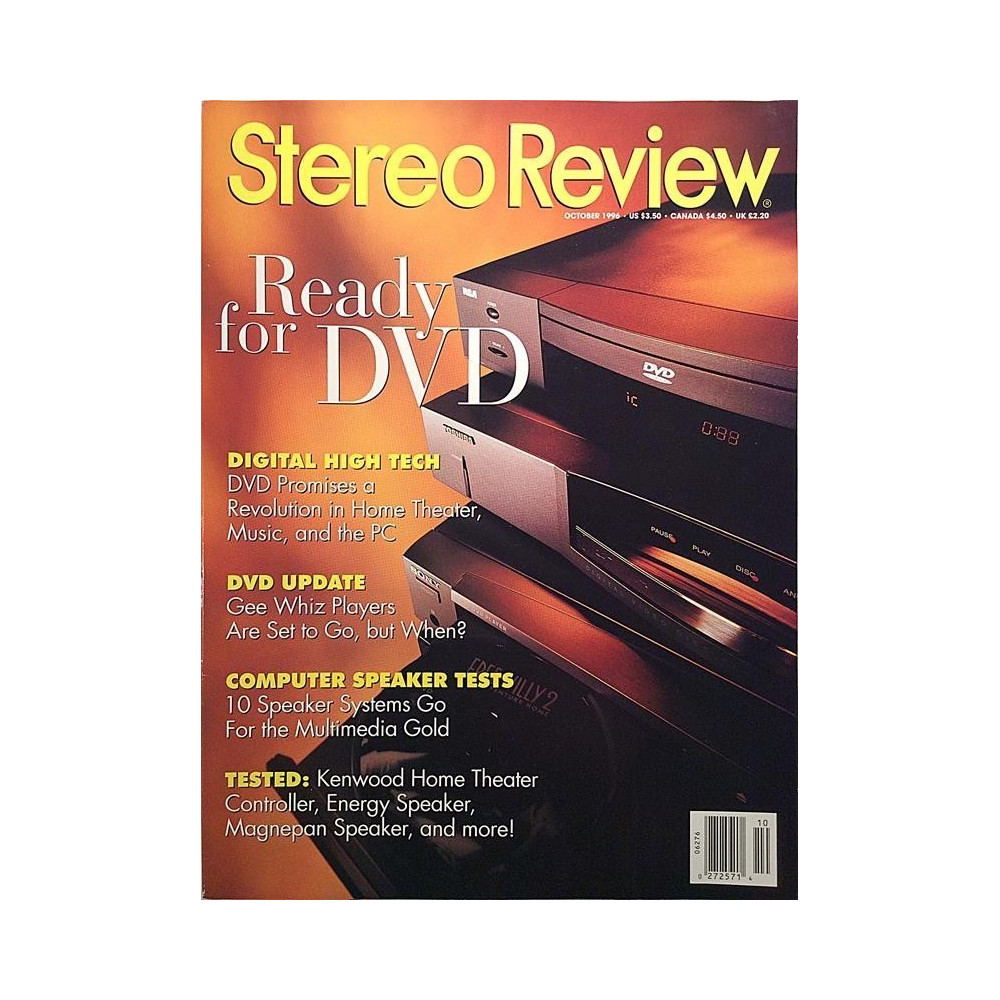 Stereo Review : Ready for DVD, Computer Speaker Test - used magazine audio hi-fi