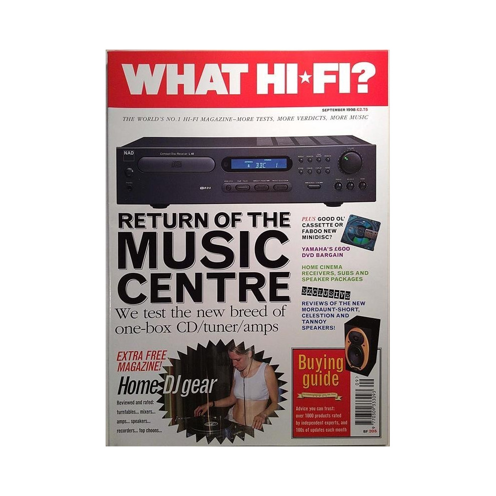What HI-FI? 1998 September Lisänä lehti Top DJ Gear aikakauslehti audio