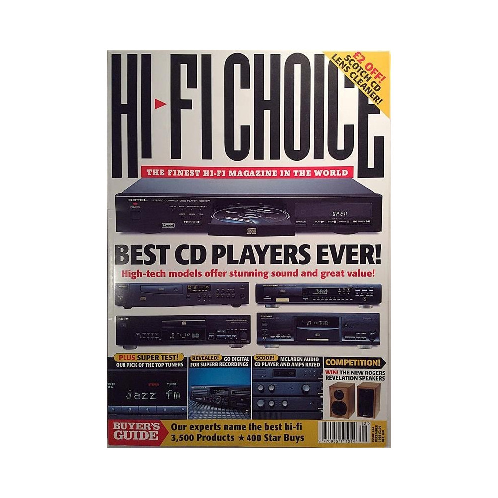 HI-FI Choice 1998 December Lisänä Top Car HI-FI Guide aikakauslehti audio