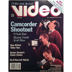 Video magazine of home video 1987 June Camcorder Shootout aikakauslehti video