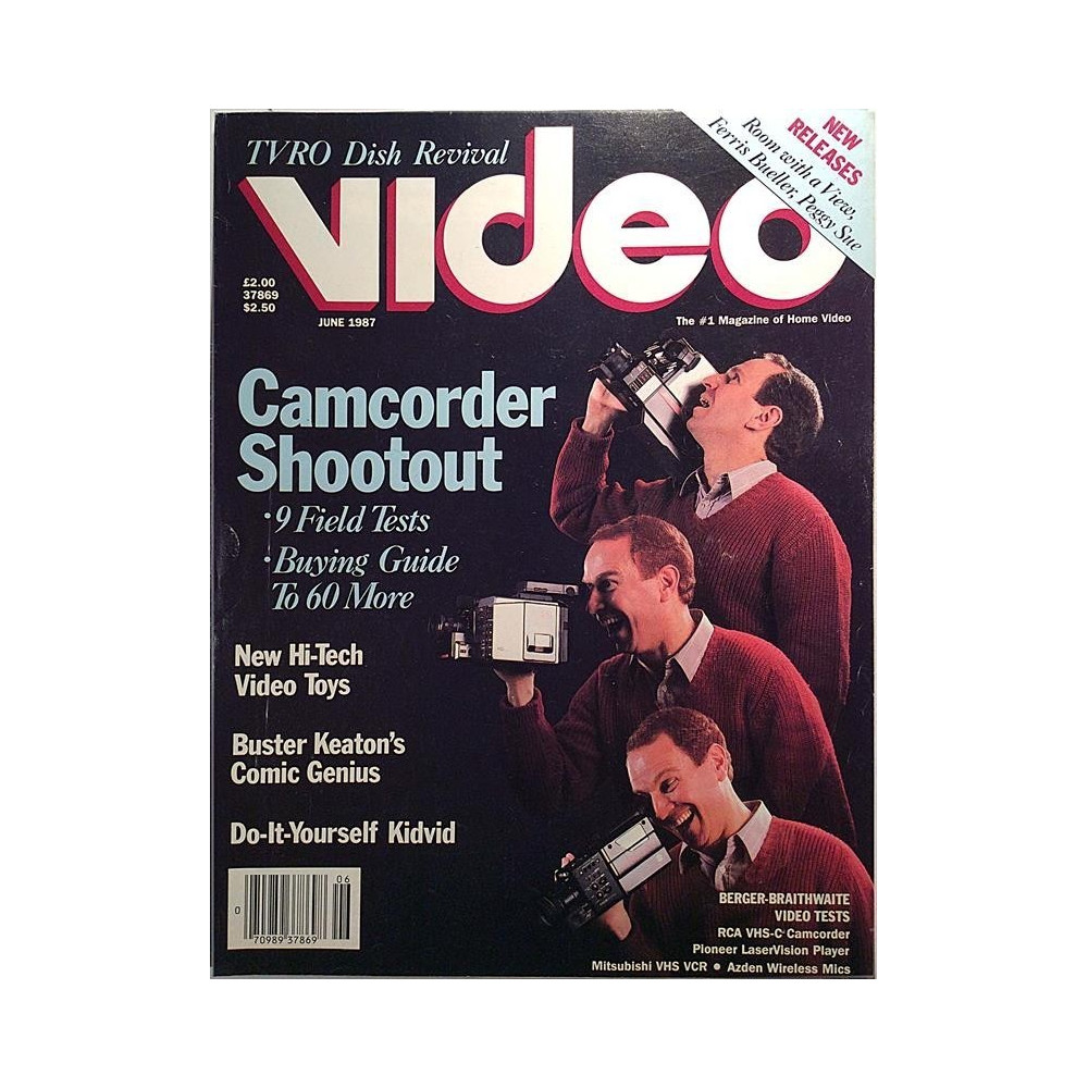 Video magazine of home video 1987 June Camcorder Shootout aikakauslehti video