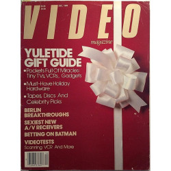 Video magazine of home video 1989 December Yuletide Gift Guide aikakauslehti video