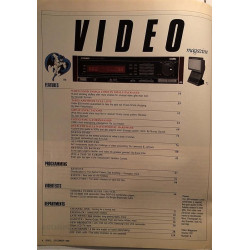 Video magazine of home video 1989 December Yuletide Gift Guide aikakauslehti video