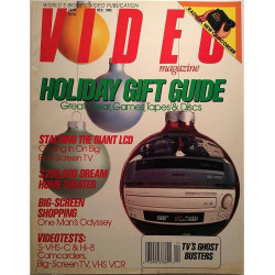 Video magazine of home video 1992  Holiday Gift Guide aikakauslehti video