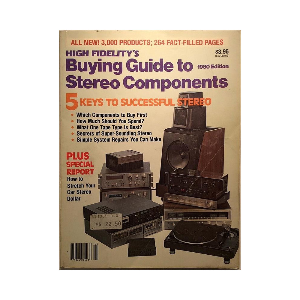High Fidelity`s 1980 Edition : Buing Guide to Stereo Components - begagnade magazine audio