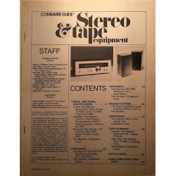 Consumer Guide stereo quarterly 1976 Winter Stereo & Tape equipment, Exclusive! aikakauslehti audio
