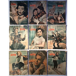 Elokuva-Aitta 1950 N:o 1-24 22 lehteä, koko vuosikerta -50 aikakauslehti elokuva