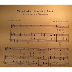 Minnetonkan laineiden laulu - By the waters of Minnetonka : Annikki Tähti laulanut Scandia levylle - Noter