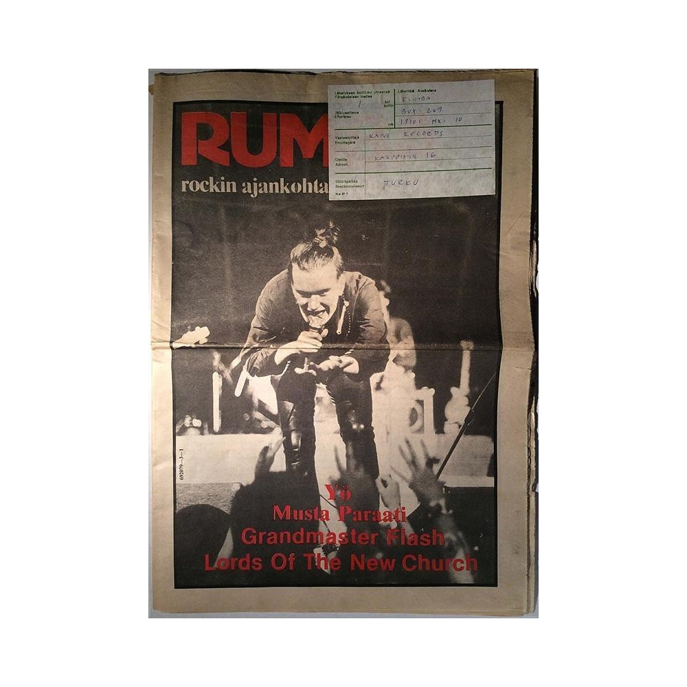 Rumba rockin ajankohtaislehti : Yö, Musta Paraati, Grandmaster Flash - begagnade magazine musik