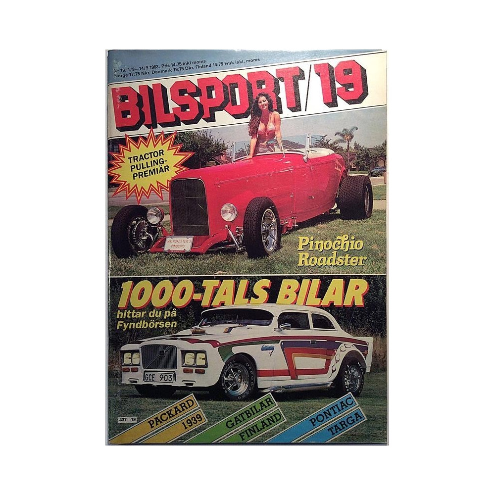 Bilsport : Pinochio Roadster, Tractor Pulling - begagnade magazine bil