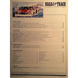 Road & Track : Lotus Esprit, Honda Civic CRX - begagnade magazine bil