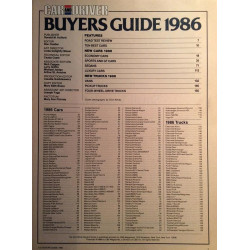 Car and Driver : Buyers Guide 1986 complete guide - begagnade magazine bil
