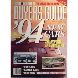 Car and Driver : Buyers Guide ‘94 new cars - begagnade magazine bil