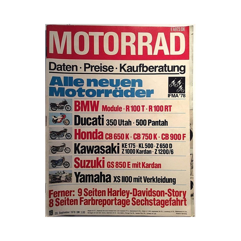 Motorrad : Alle neuen Motorräder  - used magazine