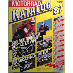 Motorrad Katalog ‘87 : 500 Motorräder aus aller welt - used magazine