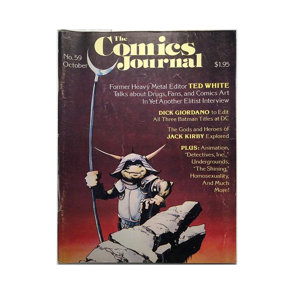 Comics Journal : Ted White, Will Eisner, Jack Kirby, Dic Giordano - used magazine