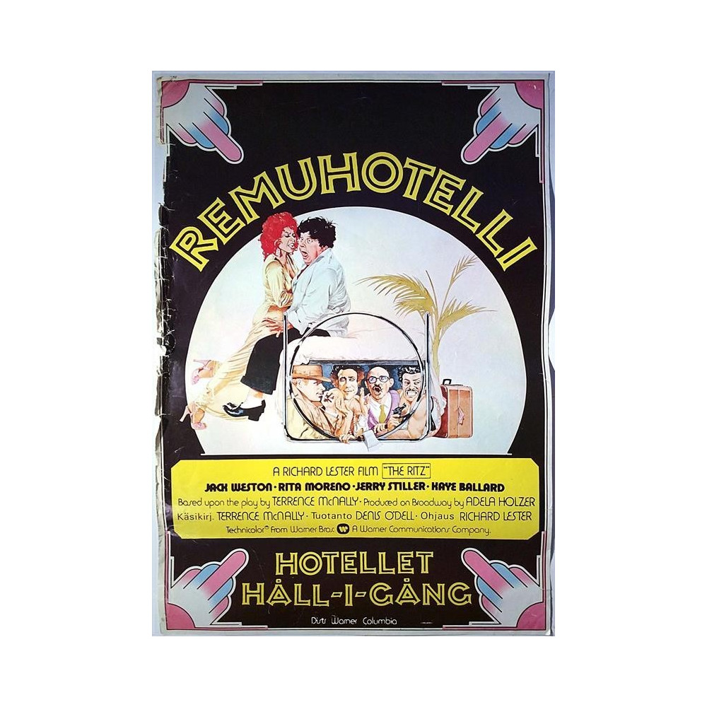 Remuhotelli The Ritz vaurio vasen reuna filmaffisch/poster, bredd  cm höjd  cm