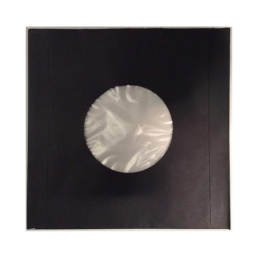 Singlelevyn sisäpussi 1kpl : 18cm x 18cm väri musta muovivuorattu - TARVIKE