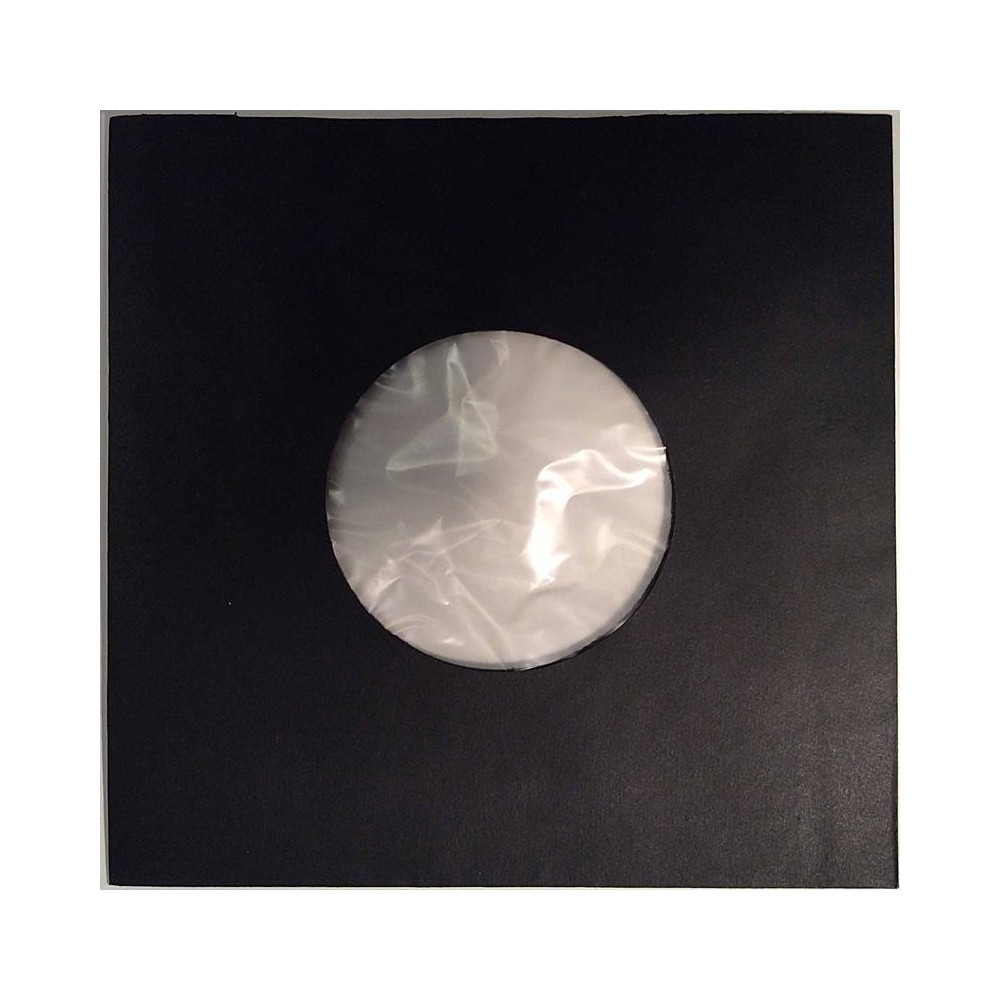 Singlelevyn sisäpussi 50kpl : 18cm x 18cm väri musta muovivuorattu - TARVIKE