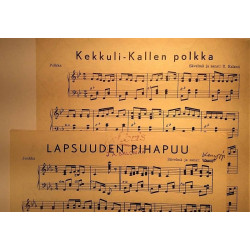Aittapolulla, lapsuuden pihapuu + 2 muuta : Lyyran toivekappaleita - Nuottivihko