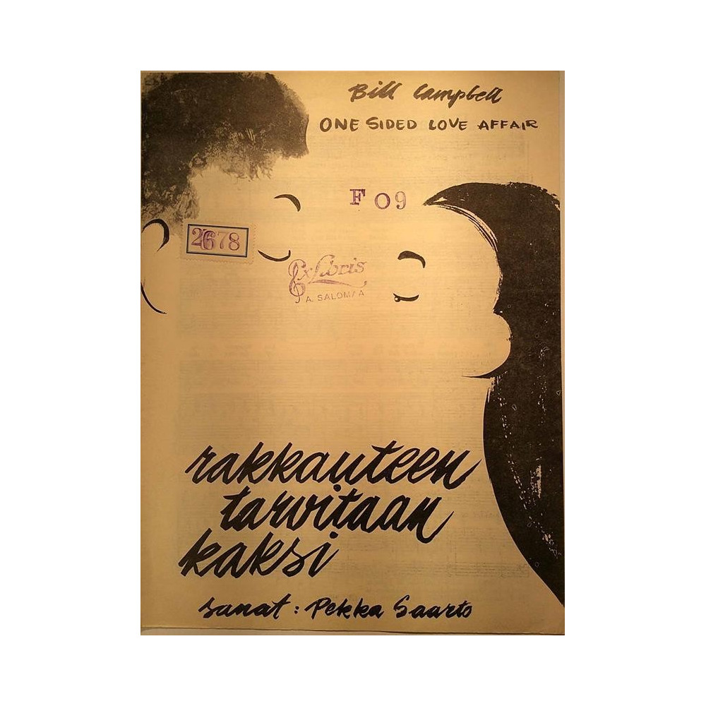 Rakkauteen tarvitaan kaksi : One sided love affair - Nuottivihko