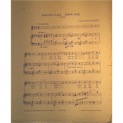 Indisches Lied 1906 H.N.M.450. Erkki Melartin  Op.19 Nro1 Noter