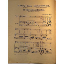 Lastentaru Takkavalkealla 1920’s R.E.W.41. Oskar Merikanto Sheet music