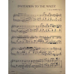Invitation to the Waltz 1940’s 2161 for Piano by Weber Noter
