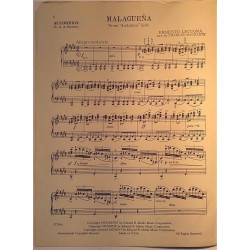 Malaguena 1956 12758-6 Marks present Magnante Sheet music