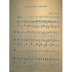 Karjakko Maikki 1953  Erik Lindström - Saukki Sheet music