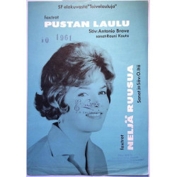 Pustan laulu / Neljä ruusua : Antonio Brave - Rauni Kouta / O.Itä - Nuottivihko