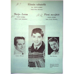 Elämän valtatiellä, Marja-Leena, Pieni myyjätär : Toivo Kärjen sävellyksiä - Nuottivihko