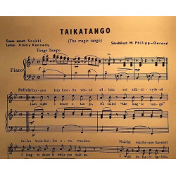 Taikatango - The magic tango 1954 KS 057 levylle laulanut Olavi Virta Sheet music