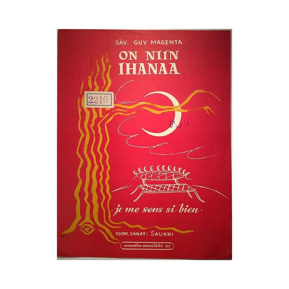 On niin ihanaa 1955 KS 128 Je me sens si bien Sheet music