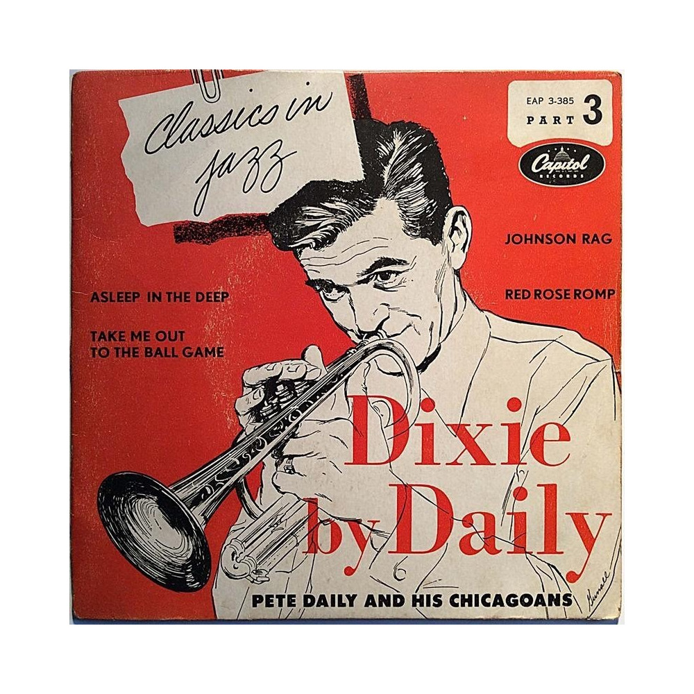 Daily Pete and his Chicagoans: Dixie by Daily EP - käytetty vinyylisingle PS VG / VG