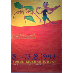 Turun Musiikkijuhlat 8.-17.8.1997 : Tapahtumajuliste 59cm x 84cm - juliste